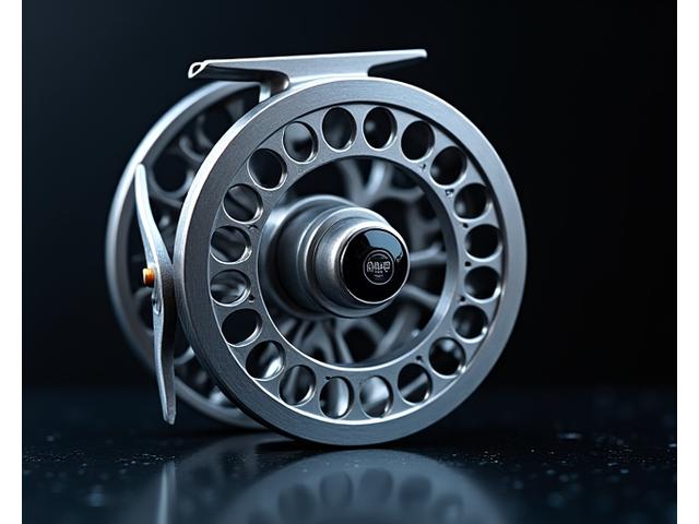 Carrete de pesca a mosca de aluminio mecanizado