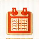 Icono de calendario representando los horarios de apertura.