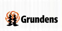 Logo de Grundéns, marca de ropa de pesca robusta para condiciones extremas
